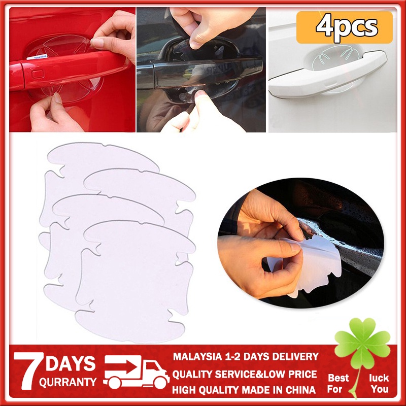4Pcs/Set Car Door Car Handle Protection Film Car Exterior Transparent