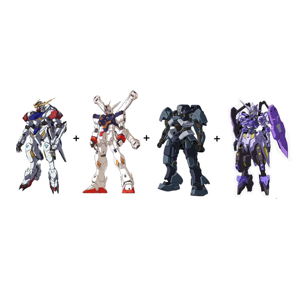 GUNDAM HG 1/44 Bash Model Kit Gundam Barbatos Lupus + XM-X1 Crossbone ...