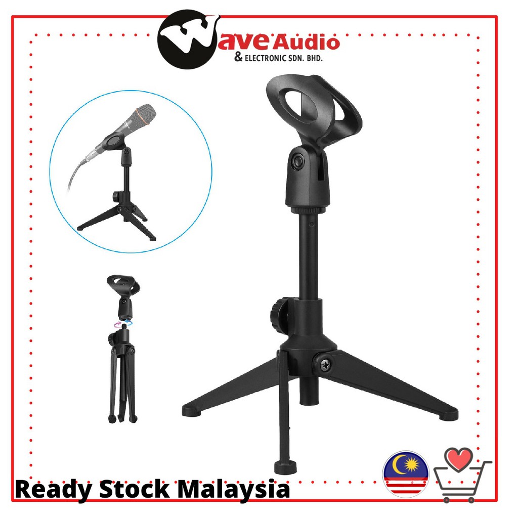 Mini Foldable Tripod Microphone Stand Table N11 [𝗙𝗥𝗘𝗘 𝗠𝗶𝗰 𝗛𝗼𝗹𝗱𝗲𝗿 ...