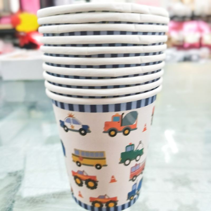 (Ready Stock) Cartoon Paper Cup 卡通纸杯 10pcs | Shopee Malaysia