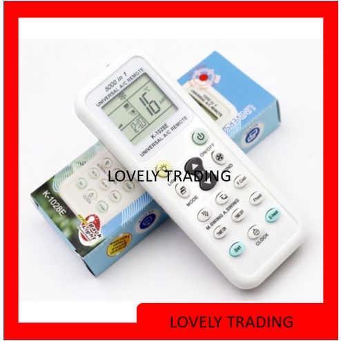 1000 IN 1 UNIVERSAL AIRCOND MULTI REMOTE CONTROL K-1028E | Shopee Malaysia