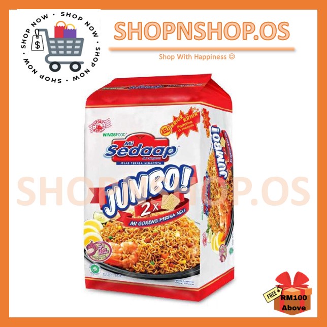 Mi Sedaap Fried Instant Noodles Jumbo Asli 139g X 4pcs Shopee Malaysia