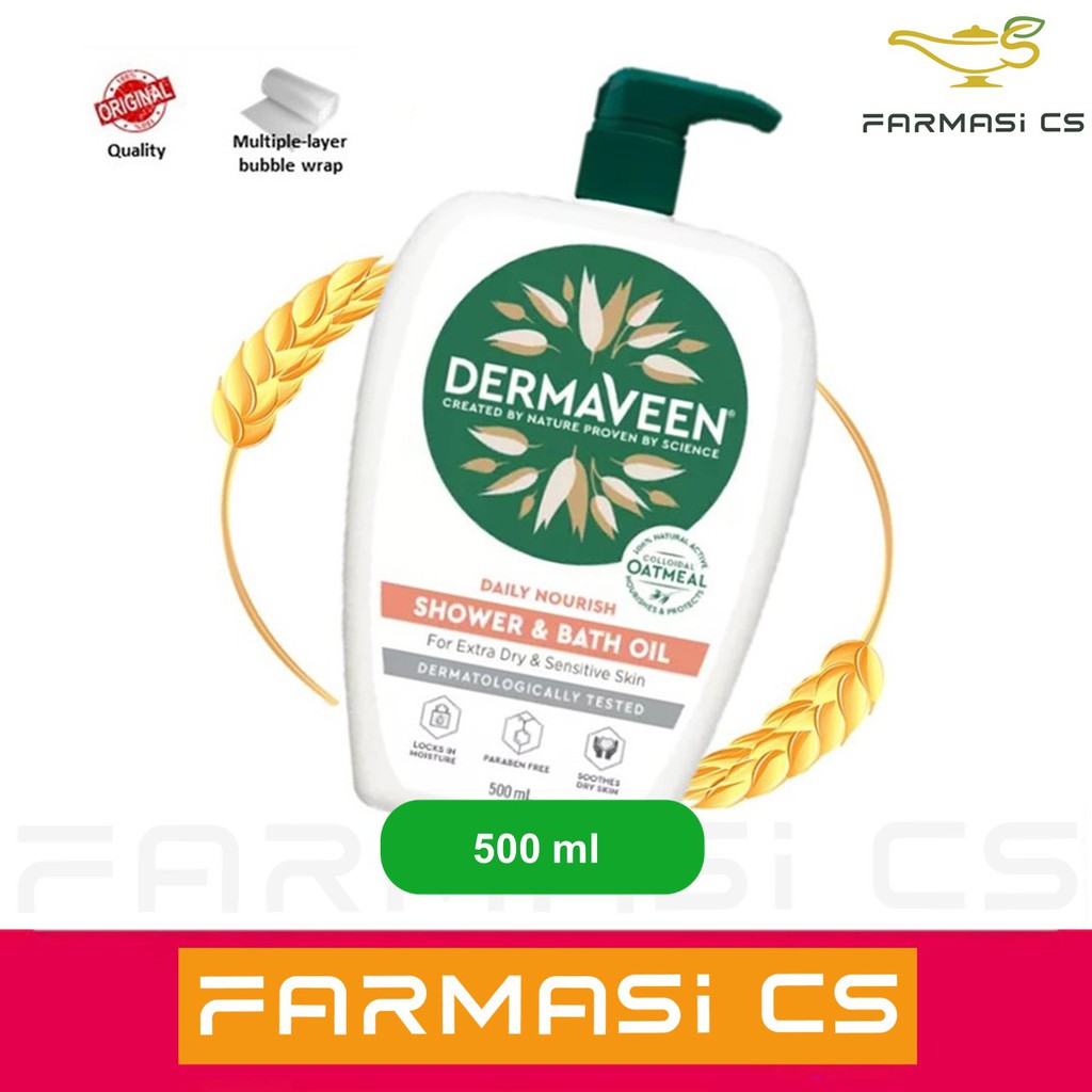 Dermaveen Shower and Bath Oil 500ml EXP02/2025 [ No fragrance