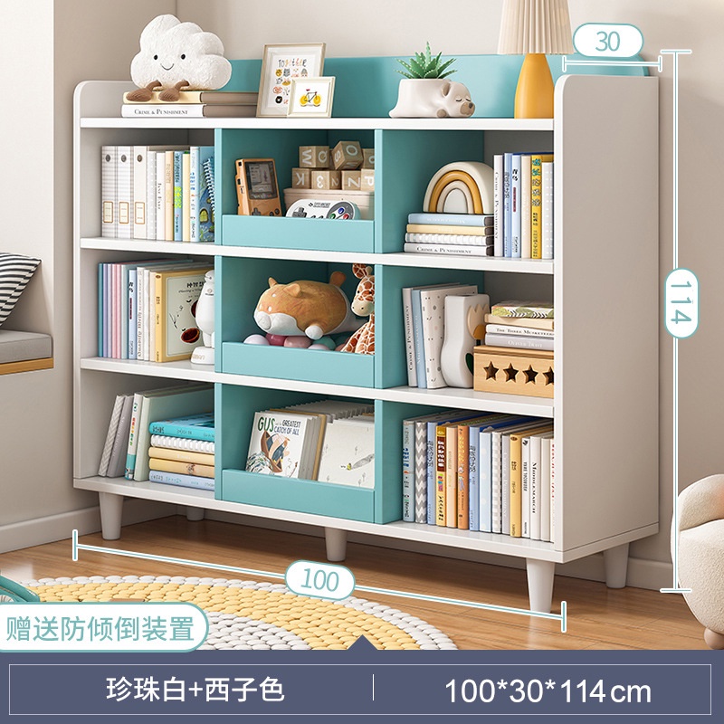 Pexmon 100cm Wooden Book Cabinet Bookshelves Reading Book Storage Shelf ...