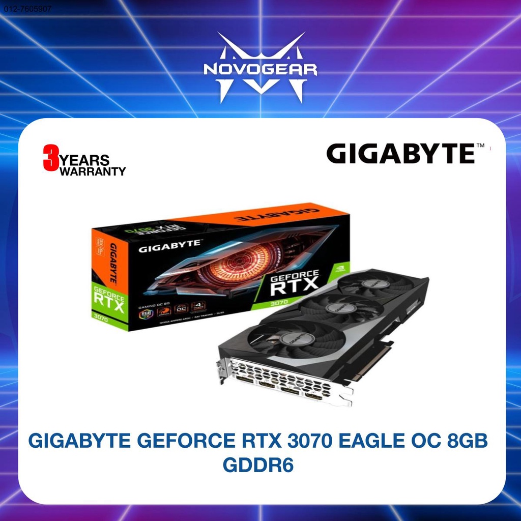 GIGABYTE GEFORCE RTX 3070 EAGLE OC 8GB GDDR6 | Shopee Malaysia