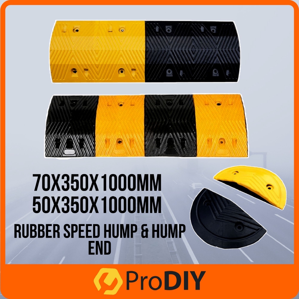 Rubber Speed Hump Speed Bump End Piece Yellow & Black | Shopee Malaysia