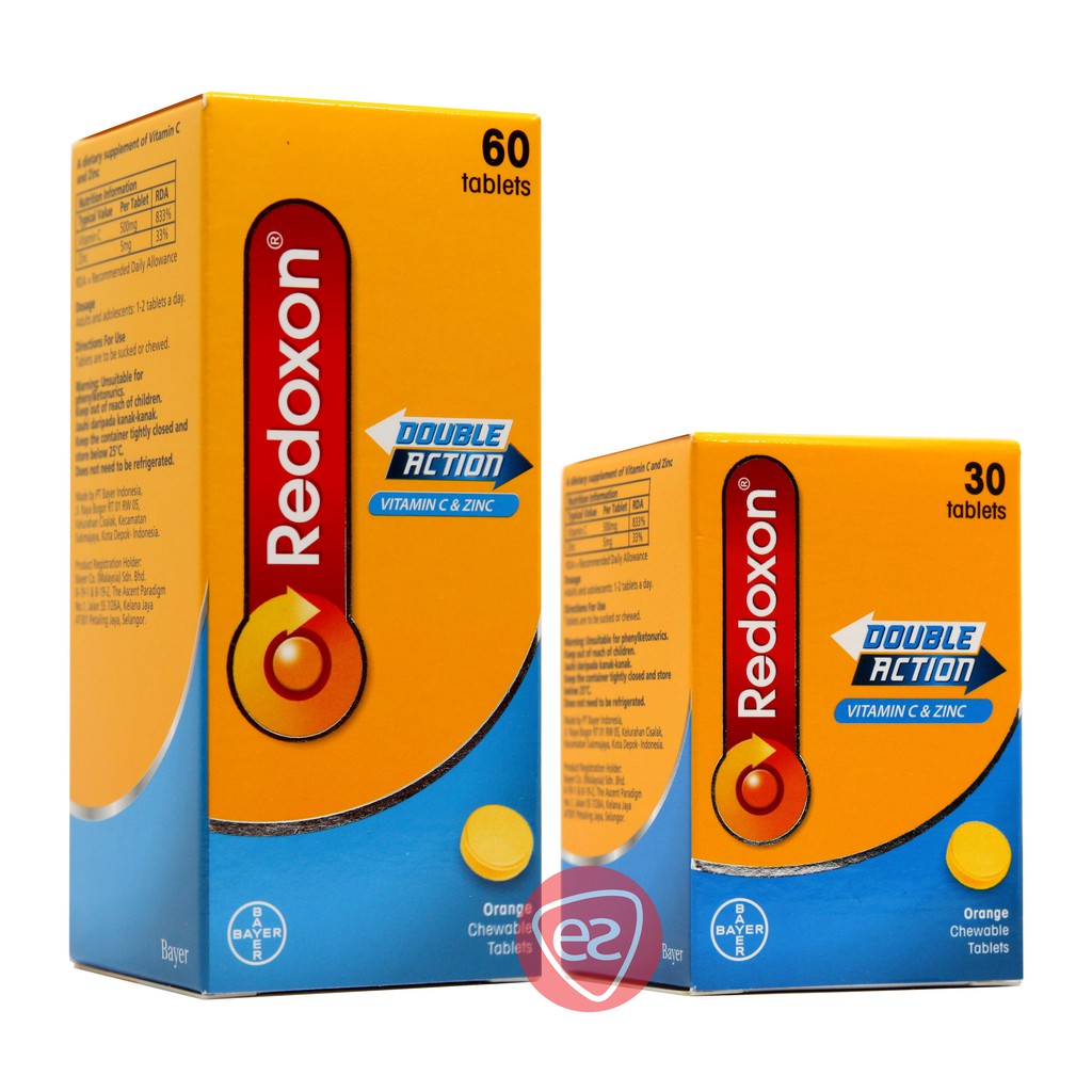 (EXP 01.2025) REDOXON DOUBLE ACTION VITAMIN C & ZINC ORANGE CHEWABLE ...