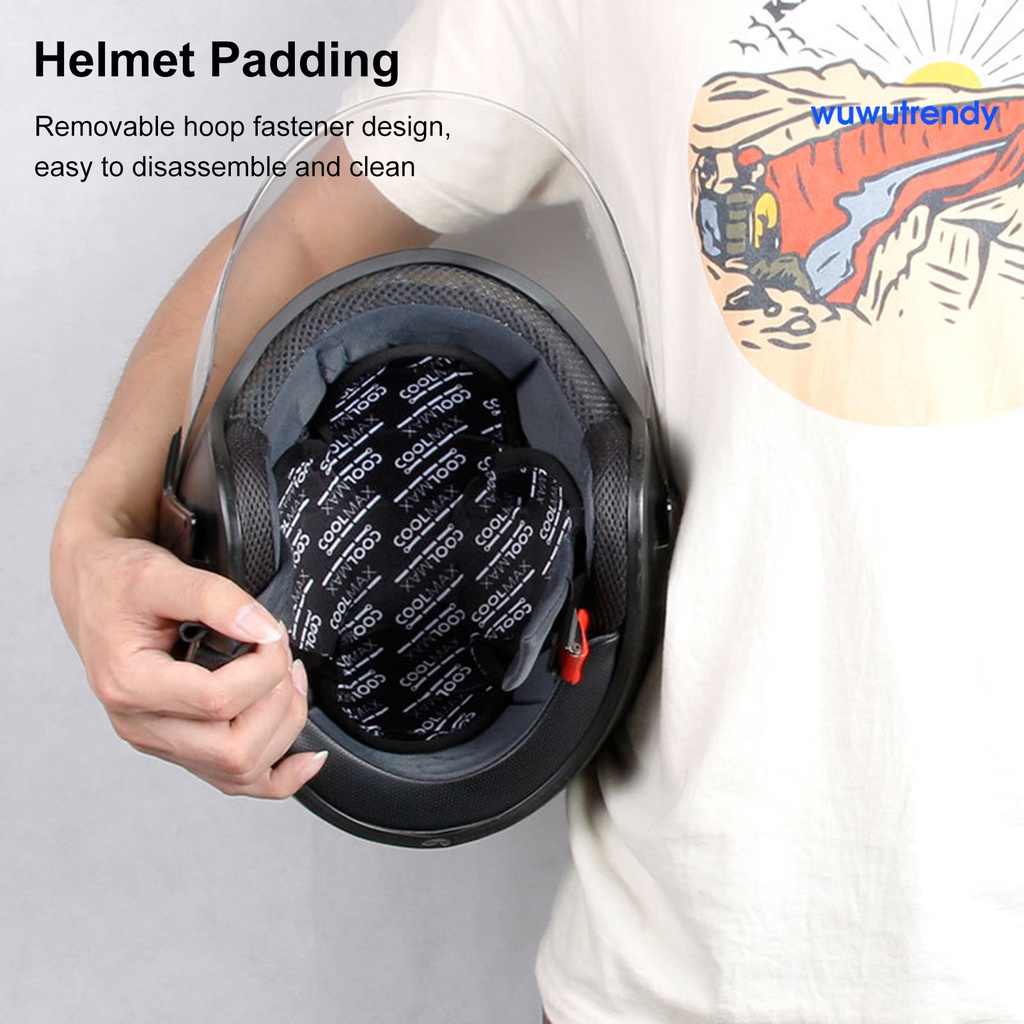 thumbnail image 2 of CHCYCLE Motorcycle Helmet Liner - Quick-Dry Moisture Wicking Under Helmet Cap, Black Medium 2 of 13