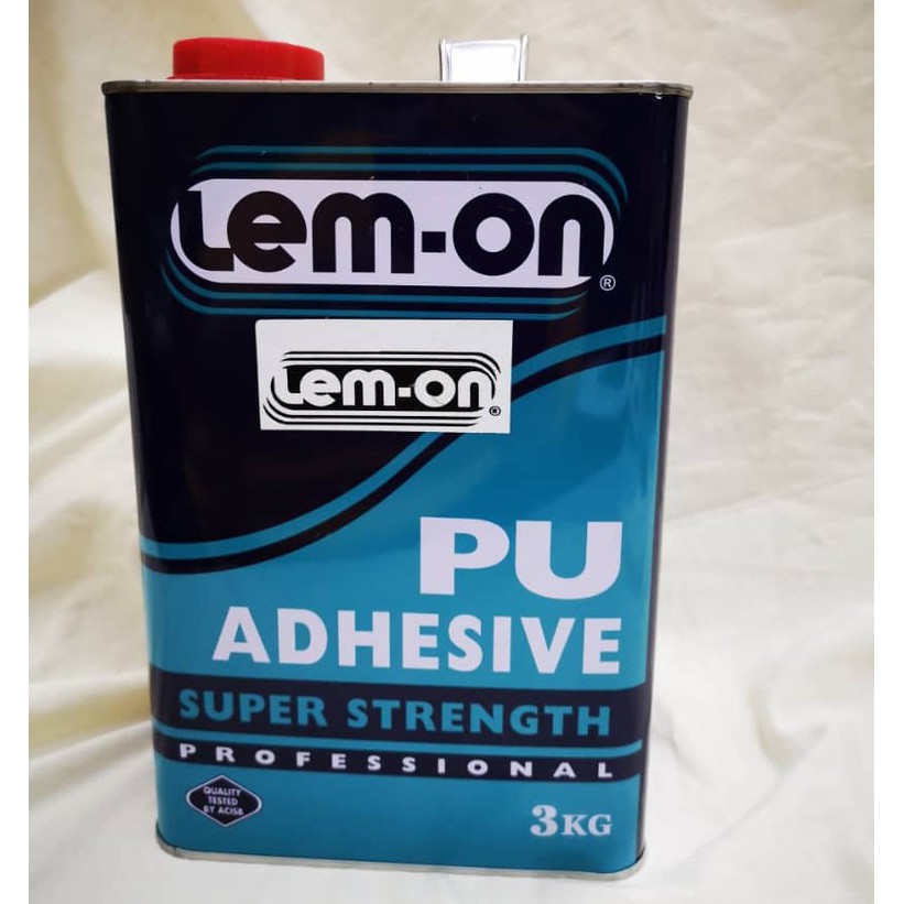 3KG LEMON PU Adhesive Glue for PU, PVC, Tarpaulin, ABS, Leather