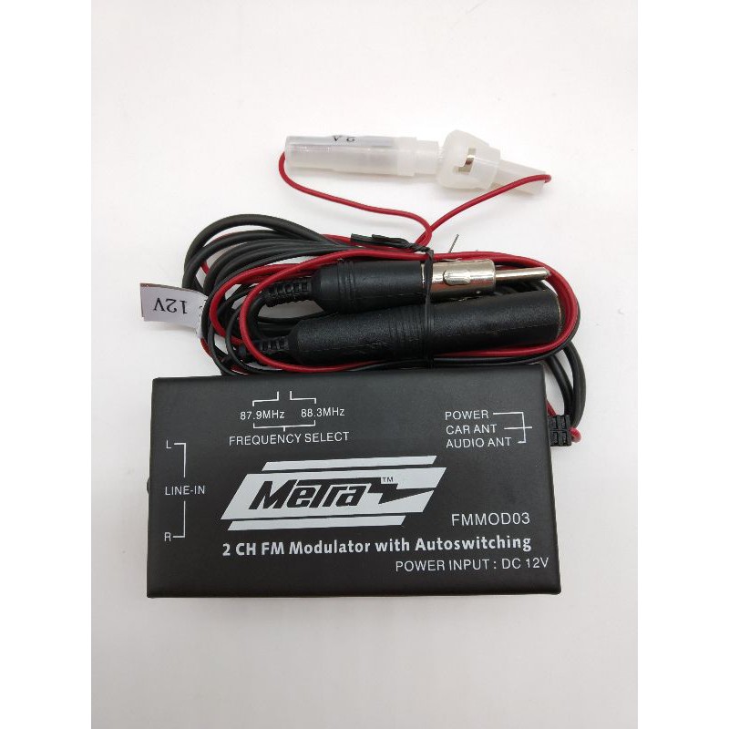 Metra 44FMMOD03 FM Modulator Wired Version,Black Shopee Malaysia