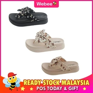 READY STOCK💝WEBEE Women's Thick Sandal Women Shoes Kasut Wanita Shoes 819 Ribbon