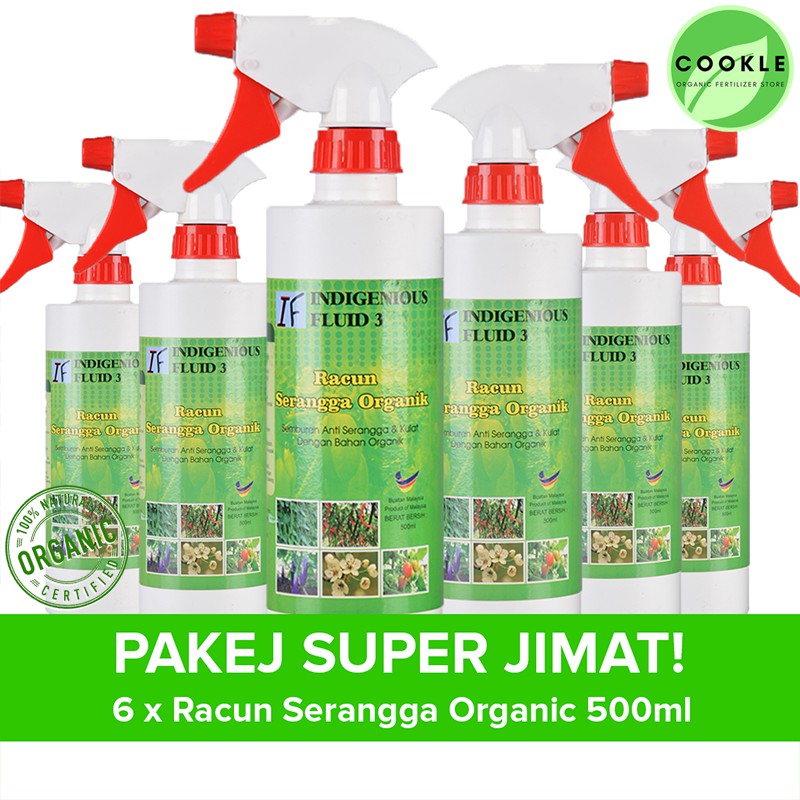 PAKEJ SUPER JIMAT - RACUN SERANGGA ORGANIK X 6 BOTOL // Semburan Anti ...