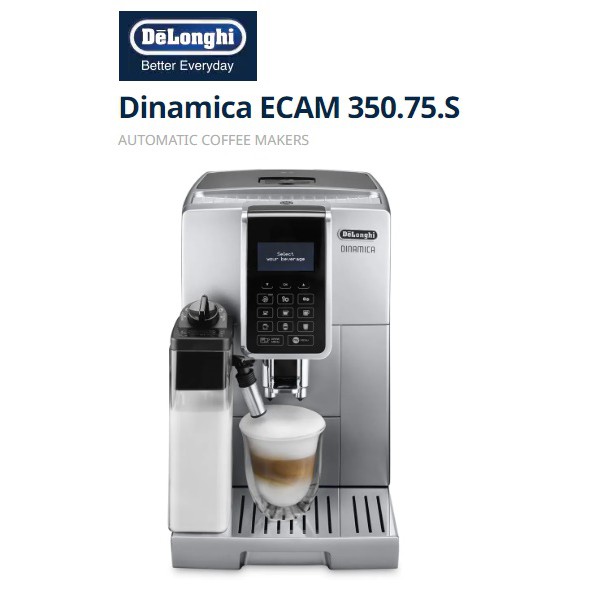 Delonghi Dinamica ECAM 350.75.S Automatic Coffee Machine Shopee