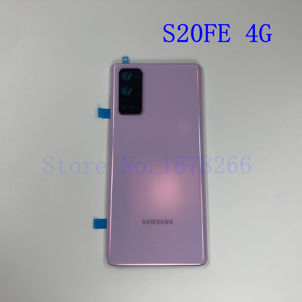 For SAMSUNG Galaxy S20FE 4G 5G S20 FE Back Cover Battery Plastic Door ...