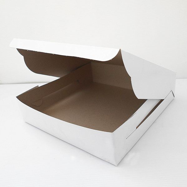 PLAIN WHITE KUIH LAPIS CAKE BOX // TALAM BOX PLAIN WHITE SIZE: 8