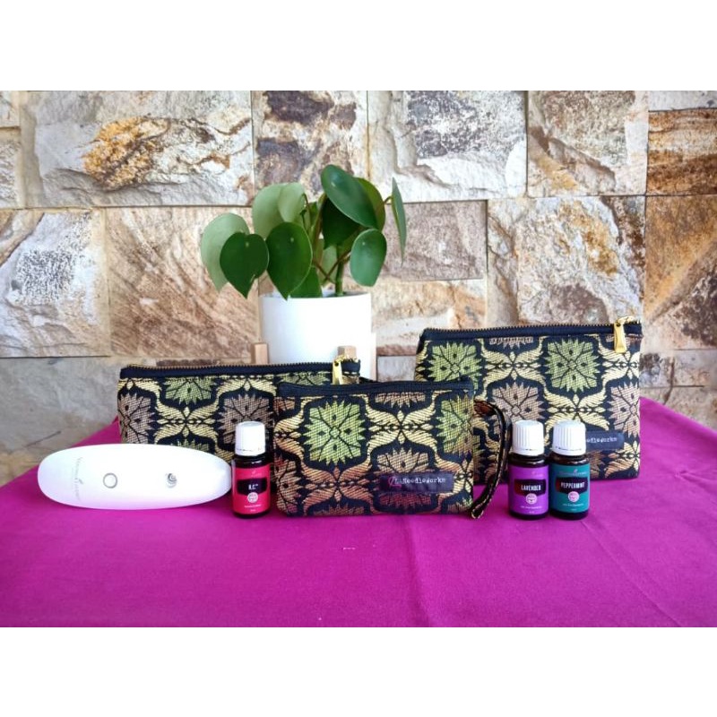 SONGKET GENTLE MIST DIFFUSER AND ESSENTIAL OIL POUCH/BAG (Ready Stock ...