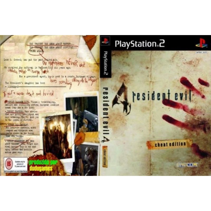 Jogo Ps2 DVD Resident Evil 4 Cheat Edition com tudo no infinito