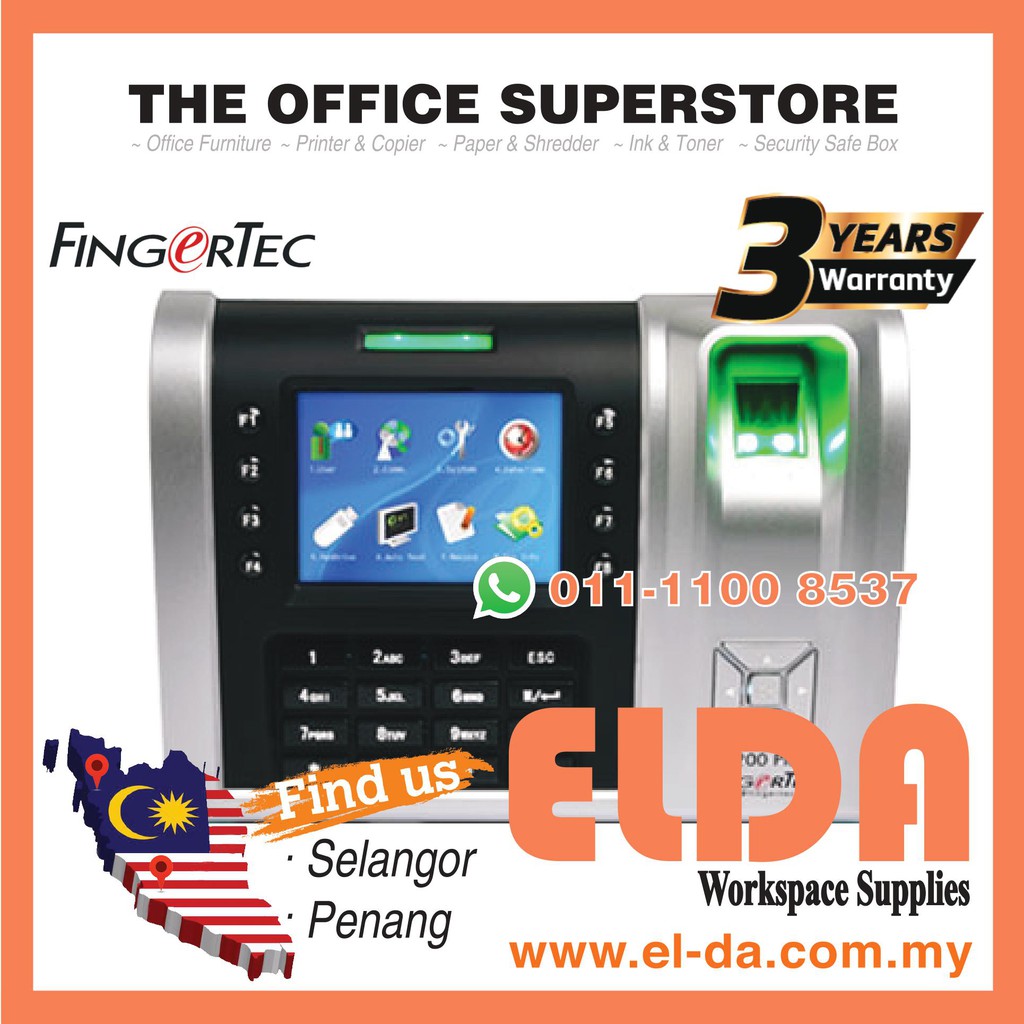 FingerTec Fingerprint System TA-200 POE Plus Dealer Malaysia