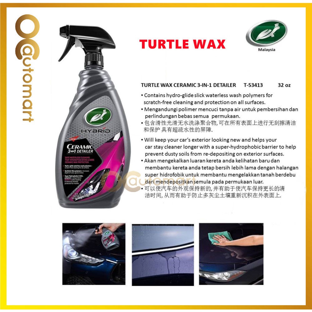 Turtle Wax Hybrid Solutions Ceramic 3-in-1 Detailer - 32 Fl Oz. by