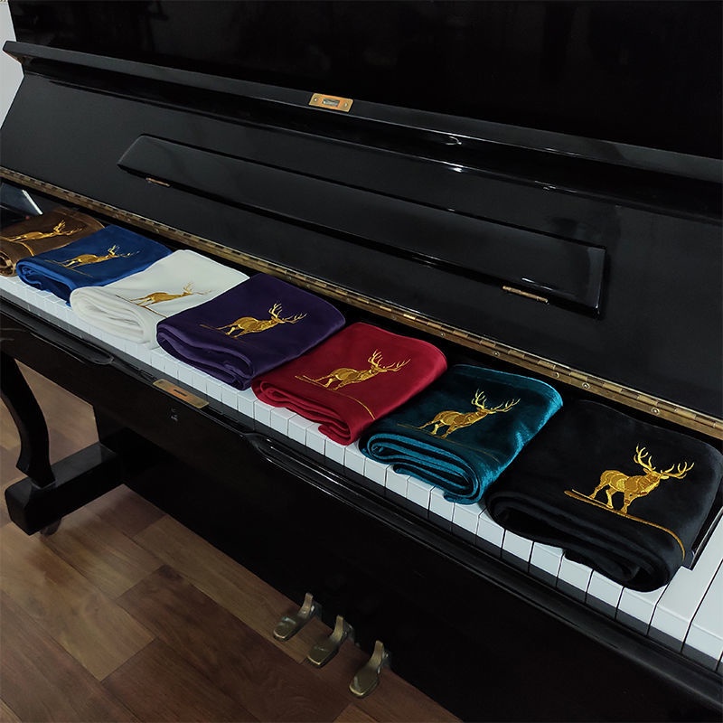 Piano Keyboard Anti-Dust Cloth Ni 88-Key Triangle Vertical Electric ...