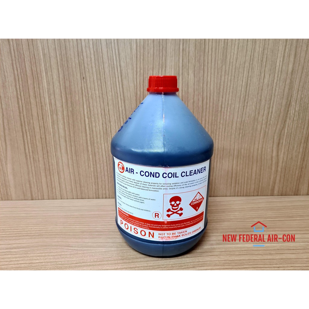 ALKALINE COIL CLEANER FOR CHEMICAL SERVICE AIRCOND (4 LITRE) Shopee