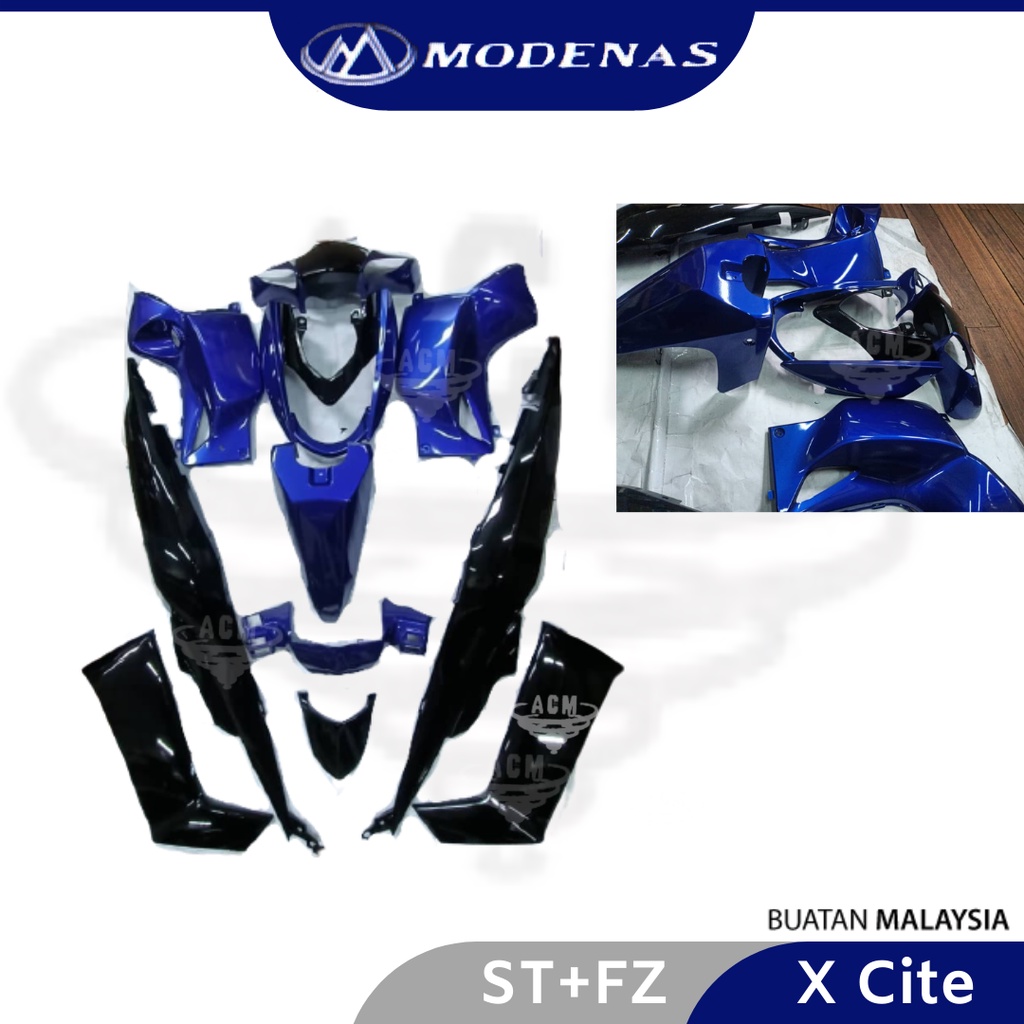 MODENAS 100% Original X Cite Full Body Cover Set Kit Color Parts ...