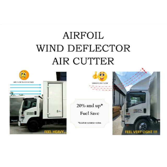 LORRY AIRFOILWIND DEFLECTORAIR CUTTERWIND BREAKERTOPI LORIISUZU