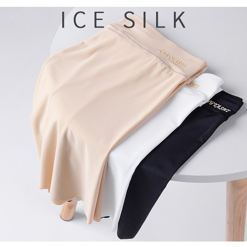 Plus Size Ice Silk Safety Pants Cooling Underwear Women Short Panties