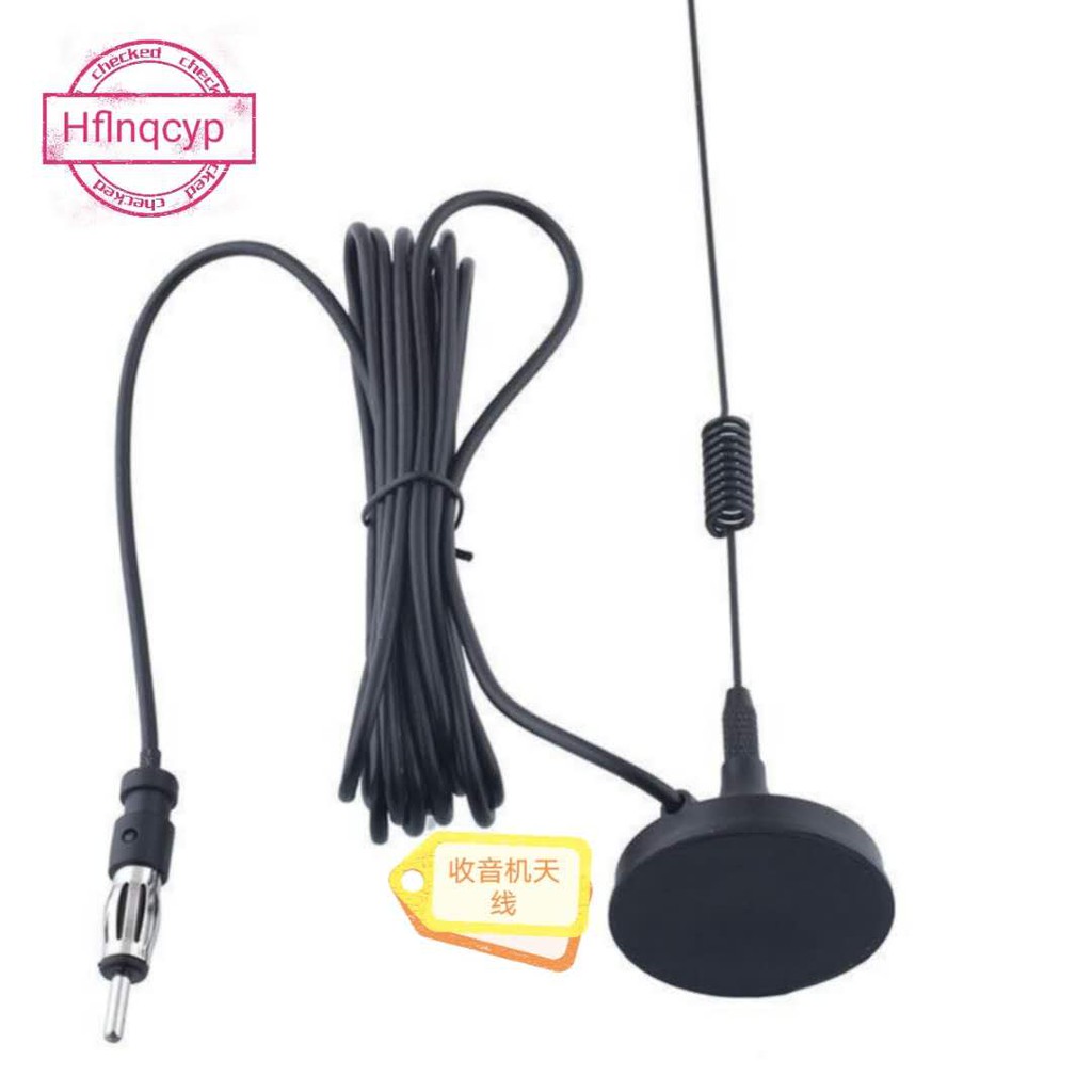 Car Am/Fm Radio Antenna Car Universal Magnetic Base Roof Mount Radio AM ...