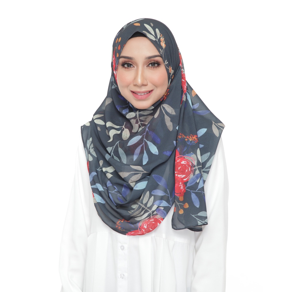 benang hijau instant shawl