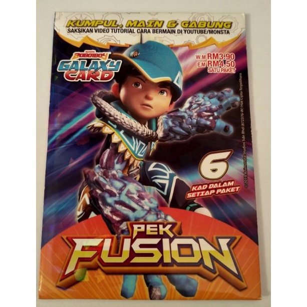 Boboiboy Galaxy Card PEK FUSION / VORTEX / ELEMENTAL / VERSUS / IMPAK ...