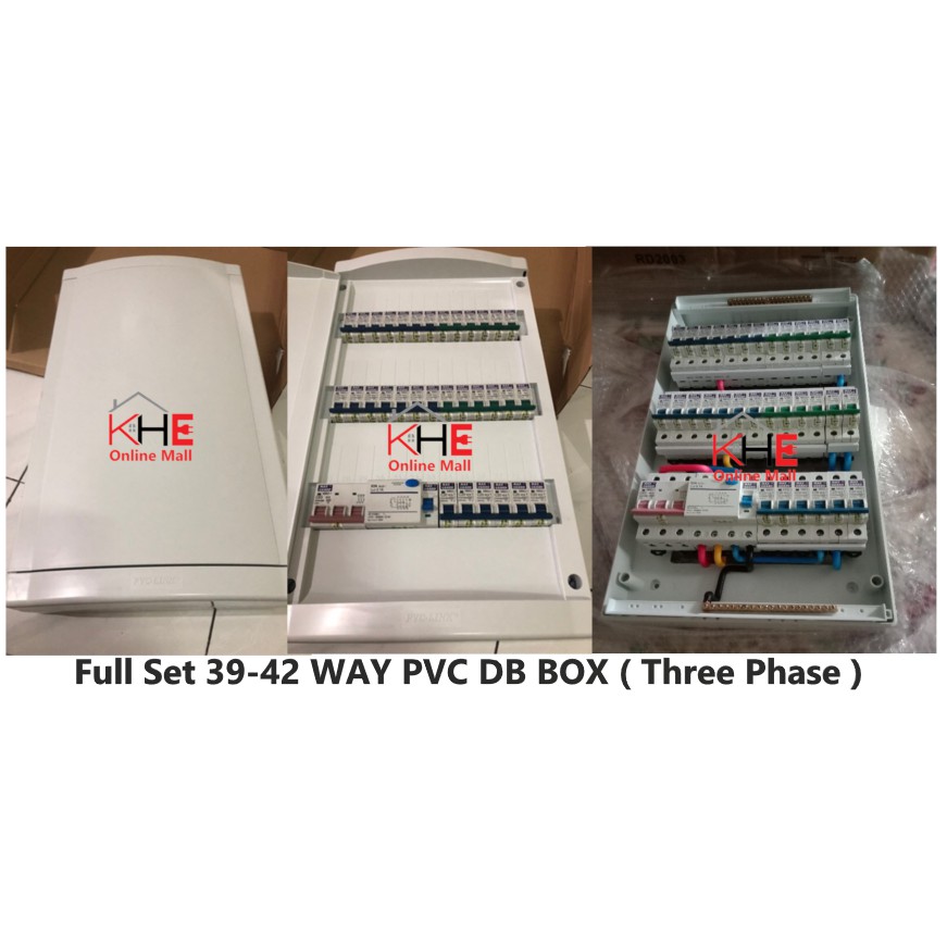 39-42 Way PVC DB BOX ( Three Phase ) Full Set | Shopee Malaysia