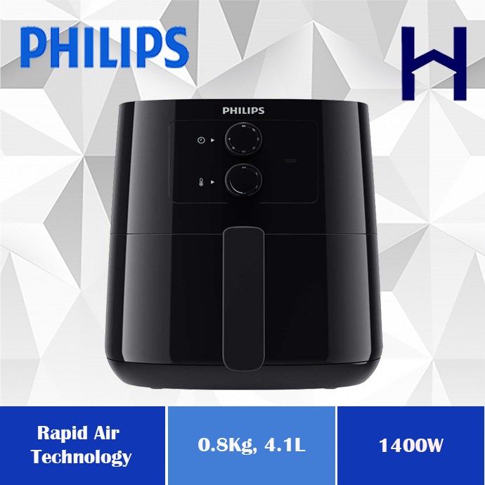 Philips HD9200 4.1L 0.8kg AirFryer With Rapid Air Technology/HD9200 ...