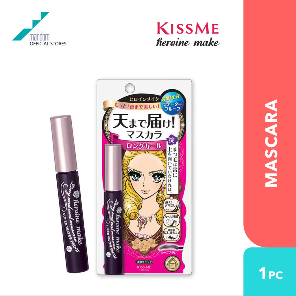 KISS ME Heroine Make Long & Curl Mascara Super Waterproof (mascara tube, mascara waterproof
