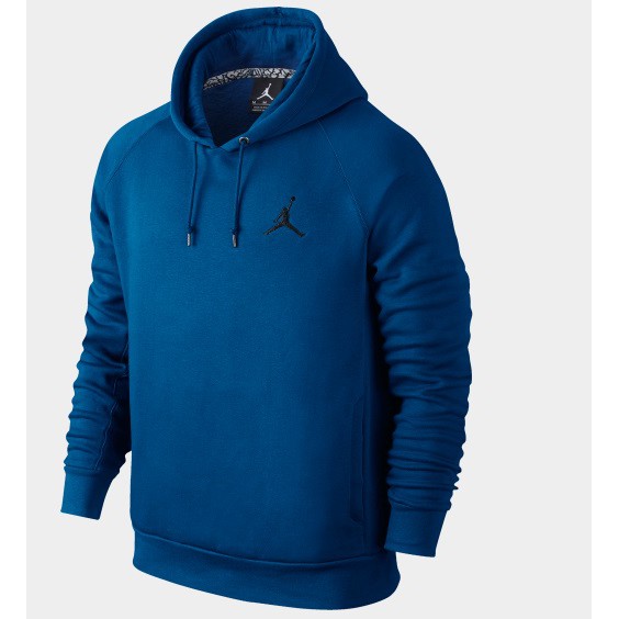 100 Authentic Nike Air Jordan Jumpman Brushed PullOver Hoodie Blue Shopee Malaysia