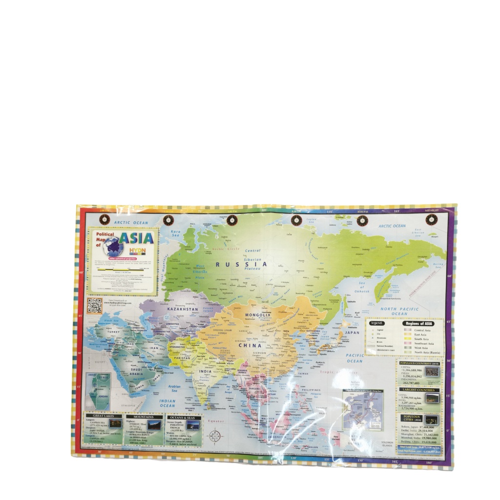 Political Asian Map Big | Shopee Malaysia