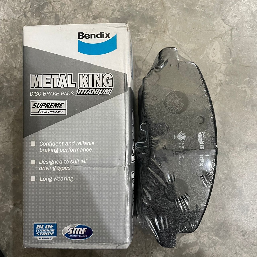 BENDIX METAL KING TITANIUM DISC BRAKE PAD FRONT PROTON INSPIRA