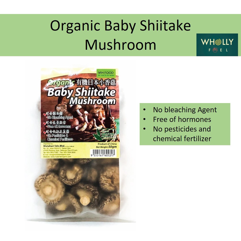 MH Organic Baby Shiitake Mushroom 50grm | Shopee Malaysia