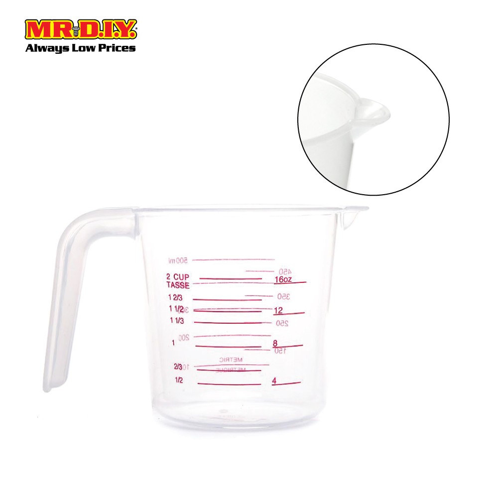 Baluue 10mL Lab Graduated Measuring Cup With Spout Wide Mouth