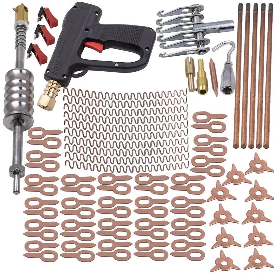 86Pcs Dent Puller Kit Car Body Dent Spot Welder Stud Repair Device Weld