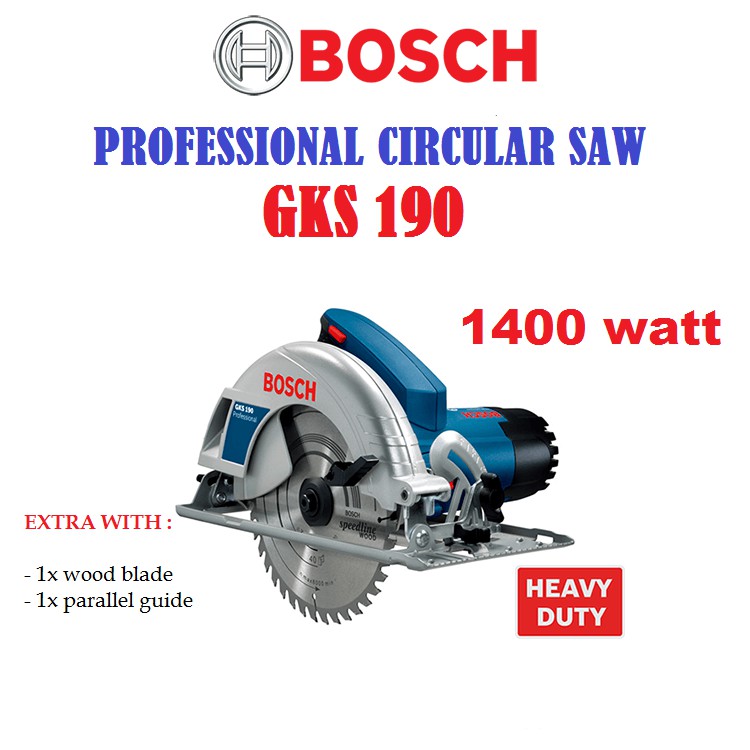 Bosch GKS 190 Professional Circular Saw 0 601 623 0L0 Shopee