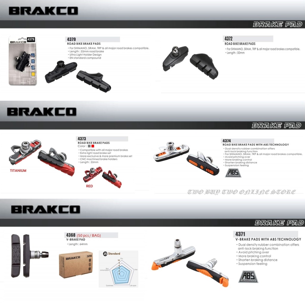 Brakco 2024 brake pads