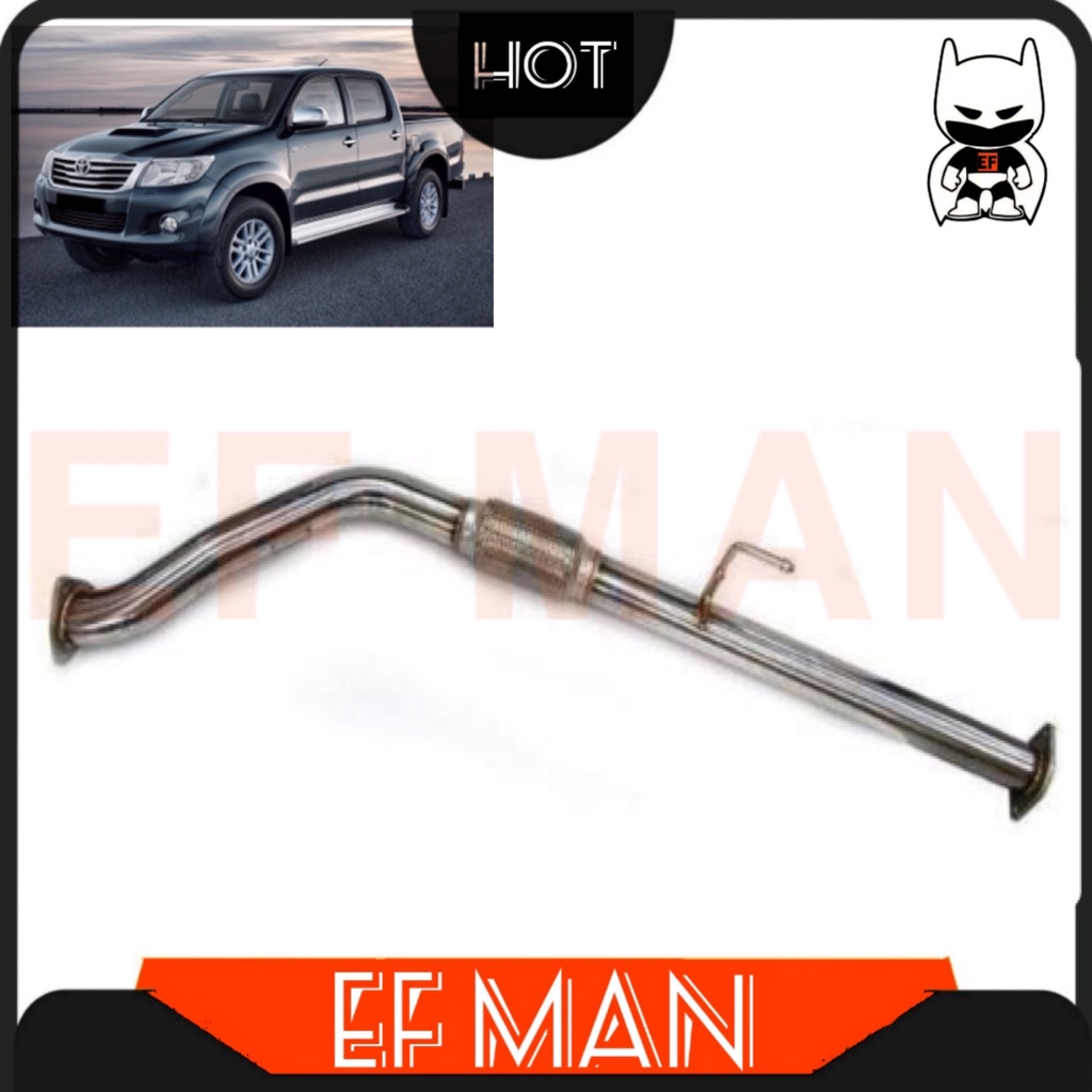 Hight Quality 4x4 Exhaust Down Pipe TOYOTA Hilux Vigo 2005 up D4D 3.0L