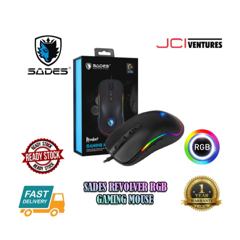 Sades Revolver RGB Gaming Mouse | Shopee Malaysia