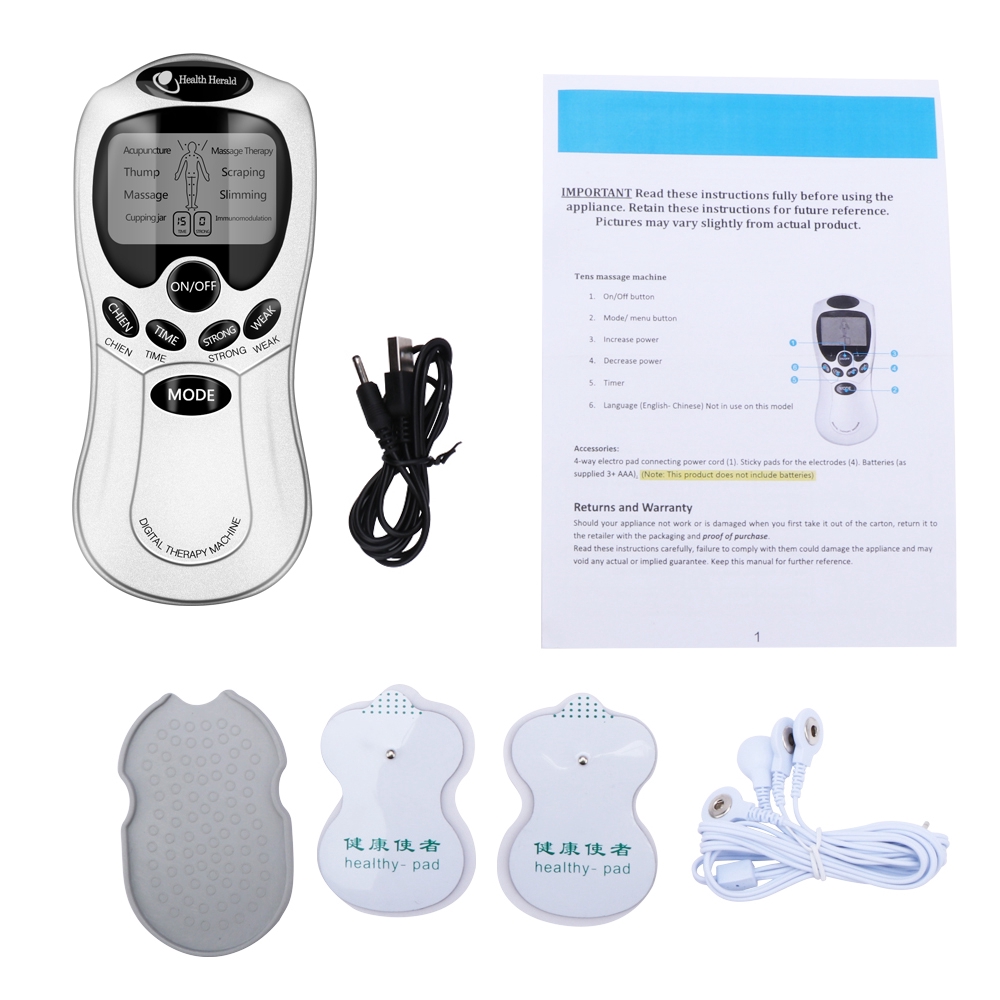 2.0mm face Tens Machine Facial beauty Electrode Pads with cable for full  body massager pulse therapy machine pad