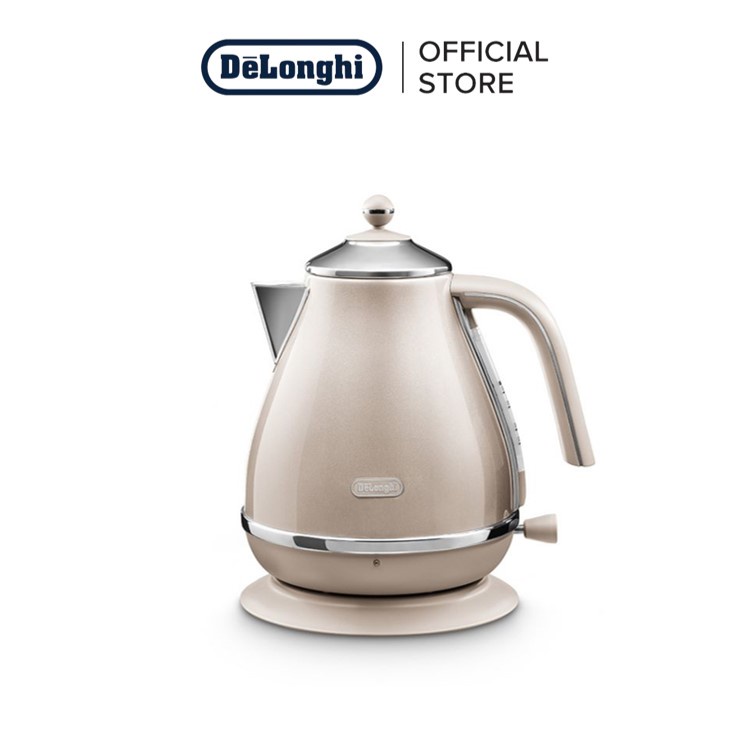 De'Longhi Icona Metallics Champagne 1.7L Kettle (Beige) KBOT2001.BG