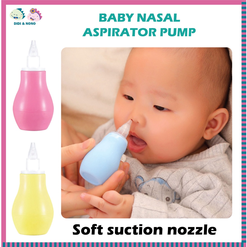 Baby Air Pump Silicone Nasal Vacuum Aspirator Suction Nose Cleaner Penyedut Hingus Bayi