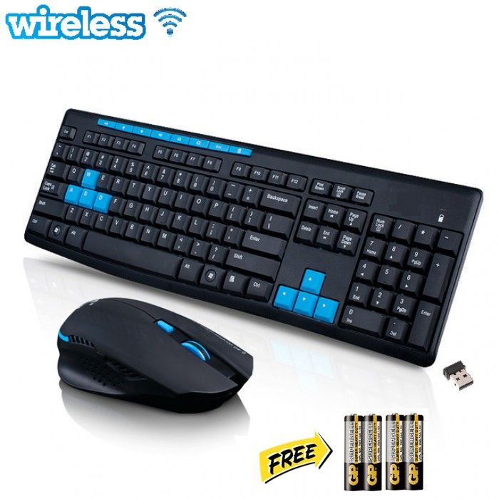 Wireless Multimedia Dekstop Set V3 with Wireless Keyboard and Wireless ...