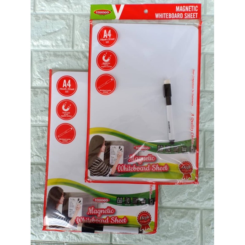 A4 Yosogo Magnetic Whiteboard | Shopee Malaysia