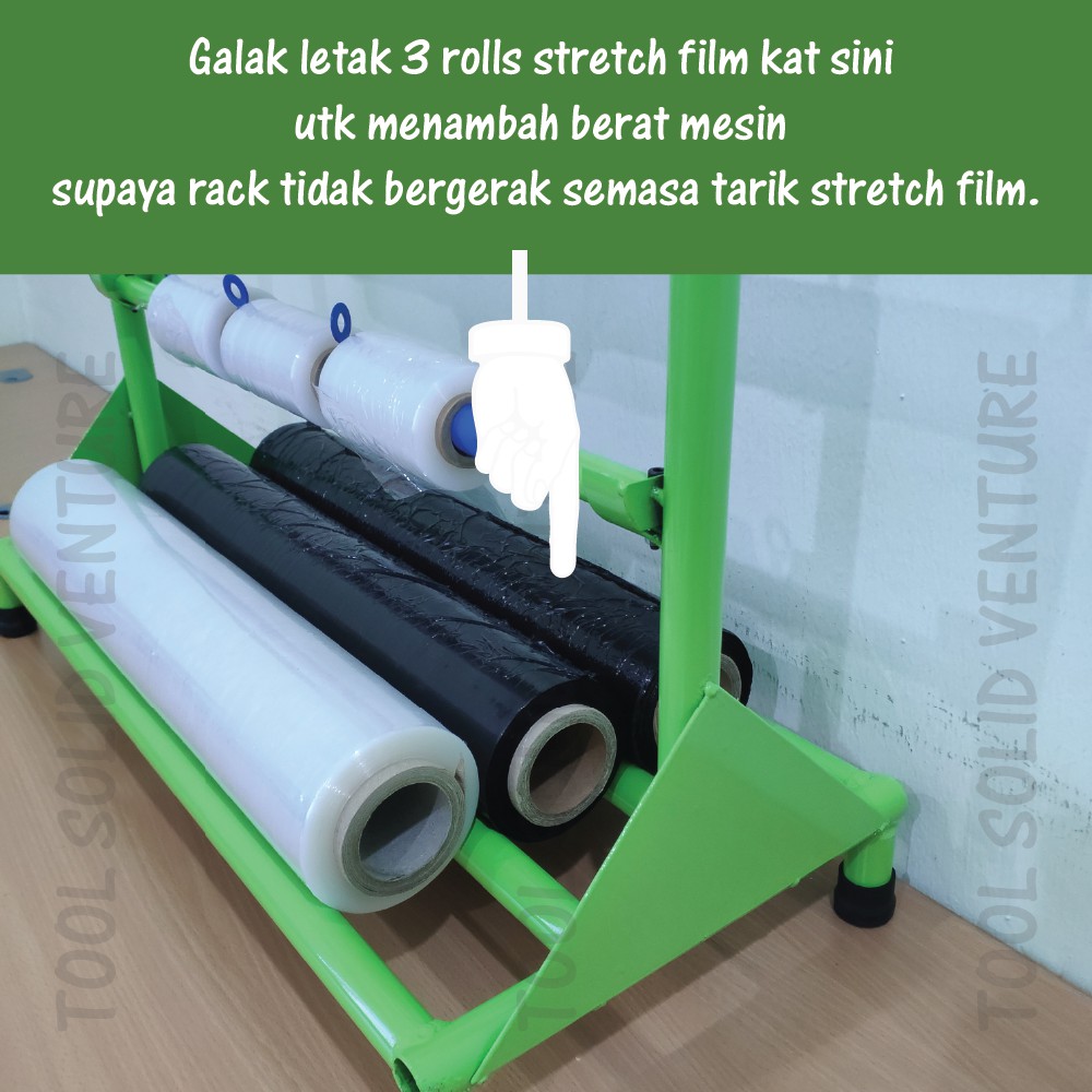 Stretch Film Wrapping Rack 👉 Wrap Parcel Senang & Mudah 👉 Sesuai utk ...
